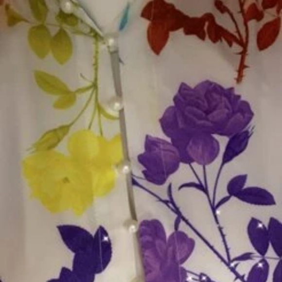 Glamorous Rainbow Floral Maxi Off the Shoulder Formal Gown - Picture 11 of 11